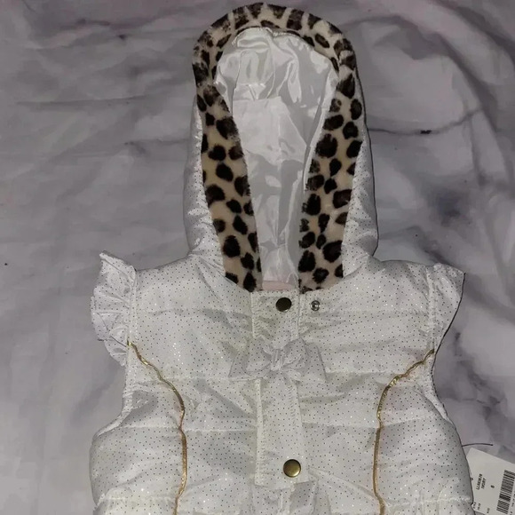 Leopard style Puffer vest